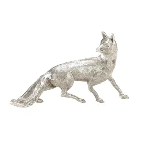 Antique Silver Plated Fox