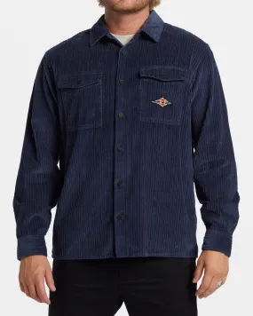 Bong Days Long Sleeve Cord Shirt - Dusty Navy