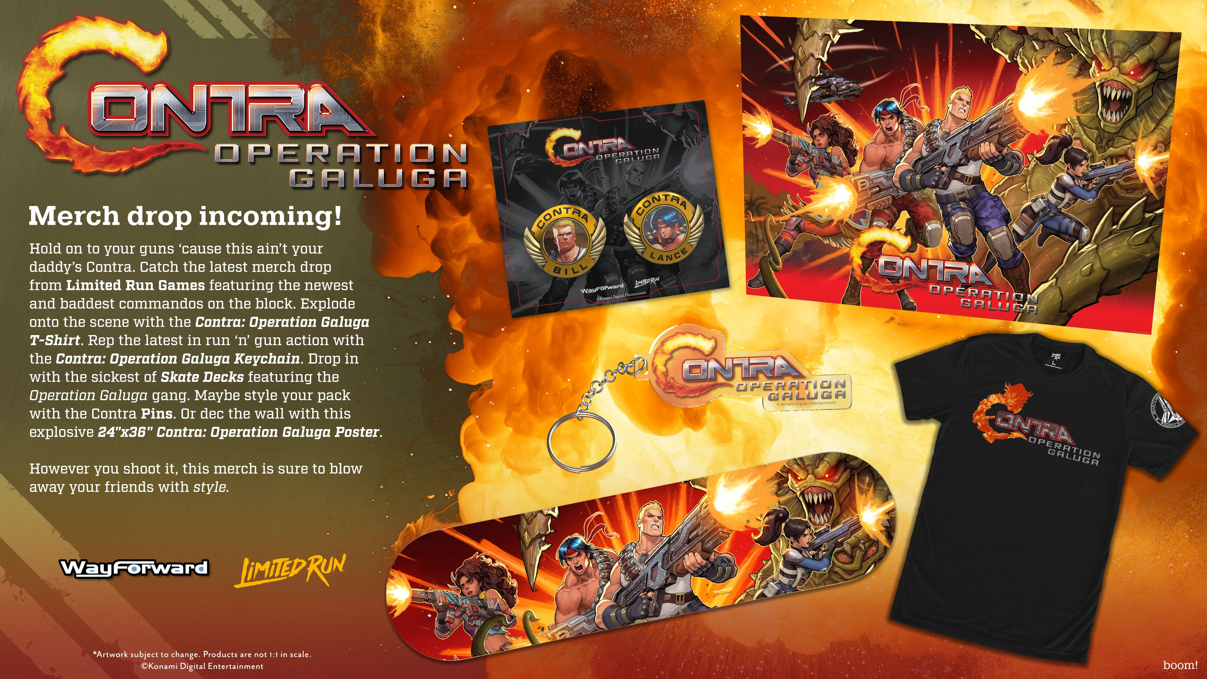 Contra: Operation Galuga Pin Set