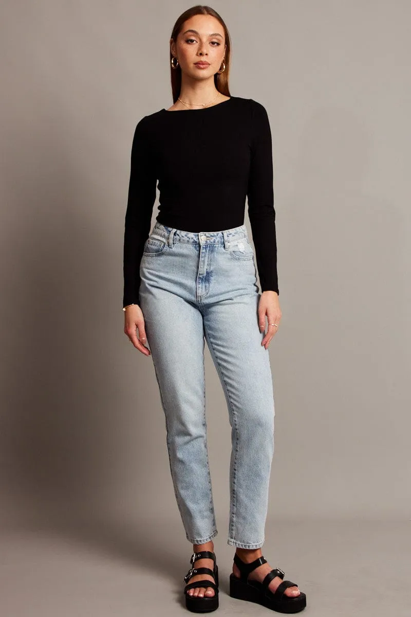 Denim Boyfriend Jean High Rise