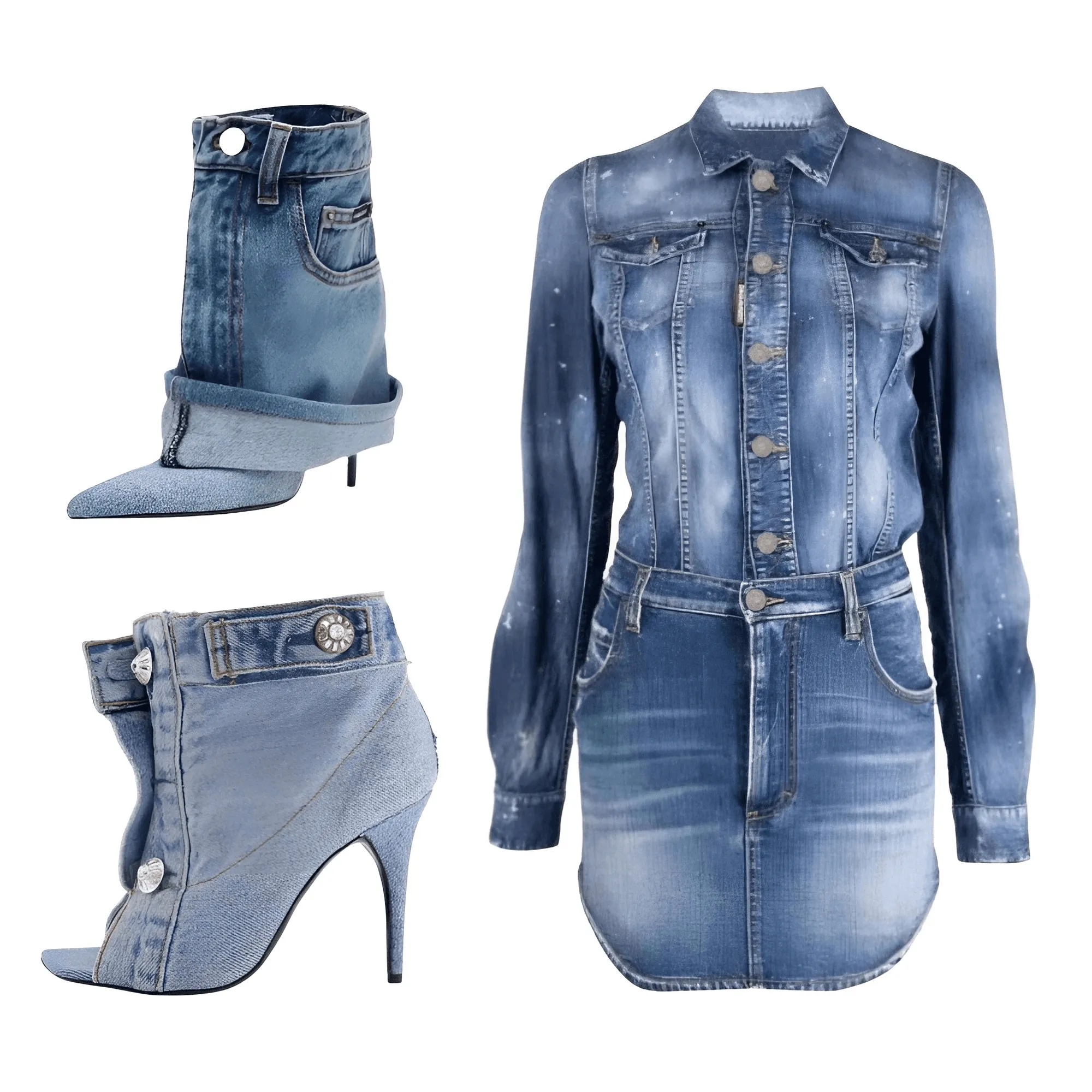 Denim Heels For Women - Now In Black Too!