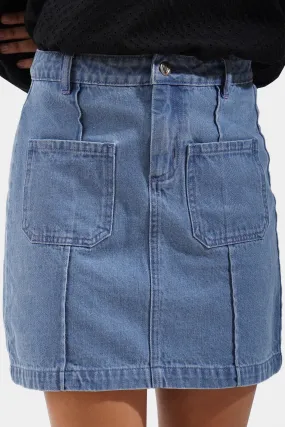 Denim Mini Skirt