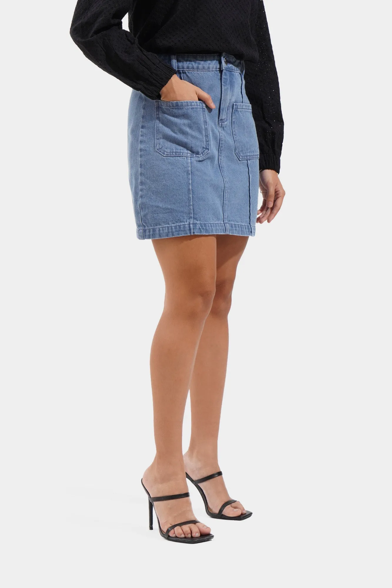 Denim Mini Skirt