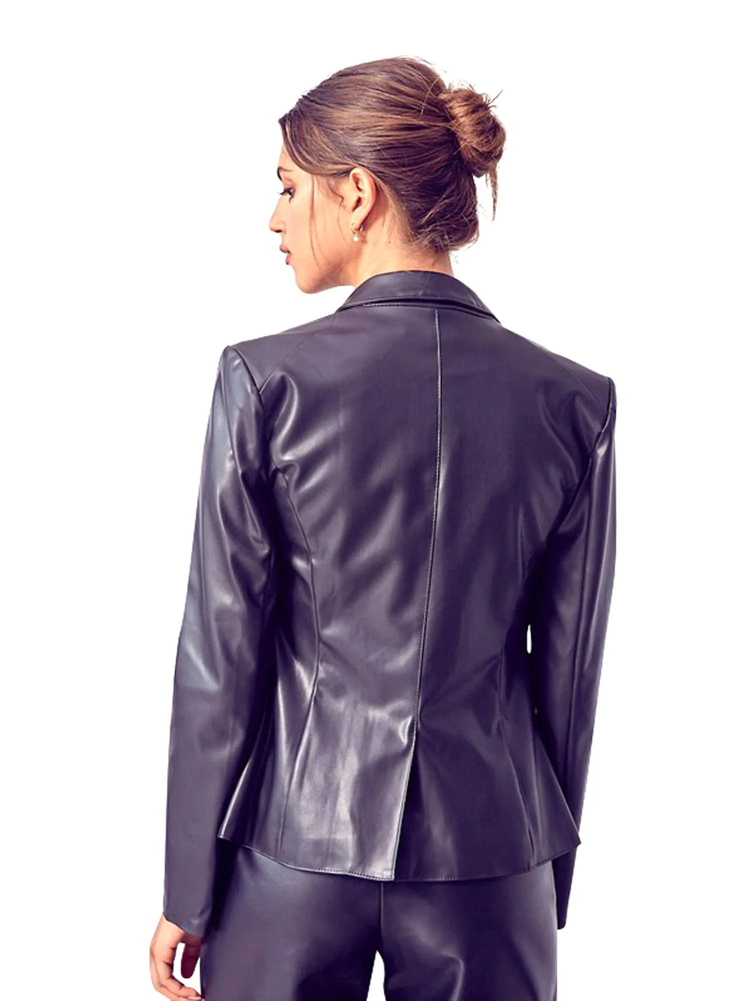 Do   Be Faux Leather Blazer