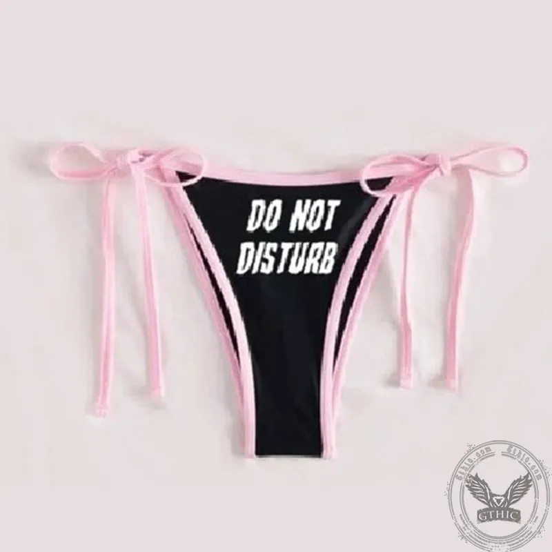 Do Not Disturb Skull Bikini Set