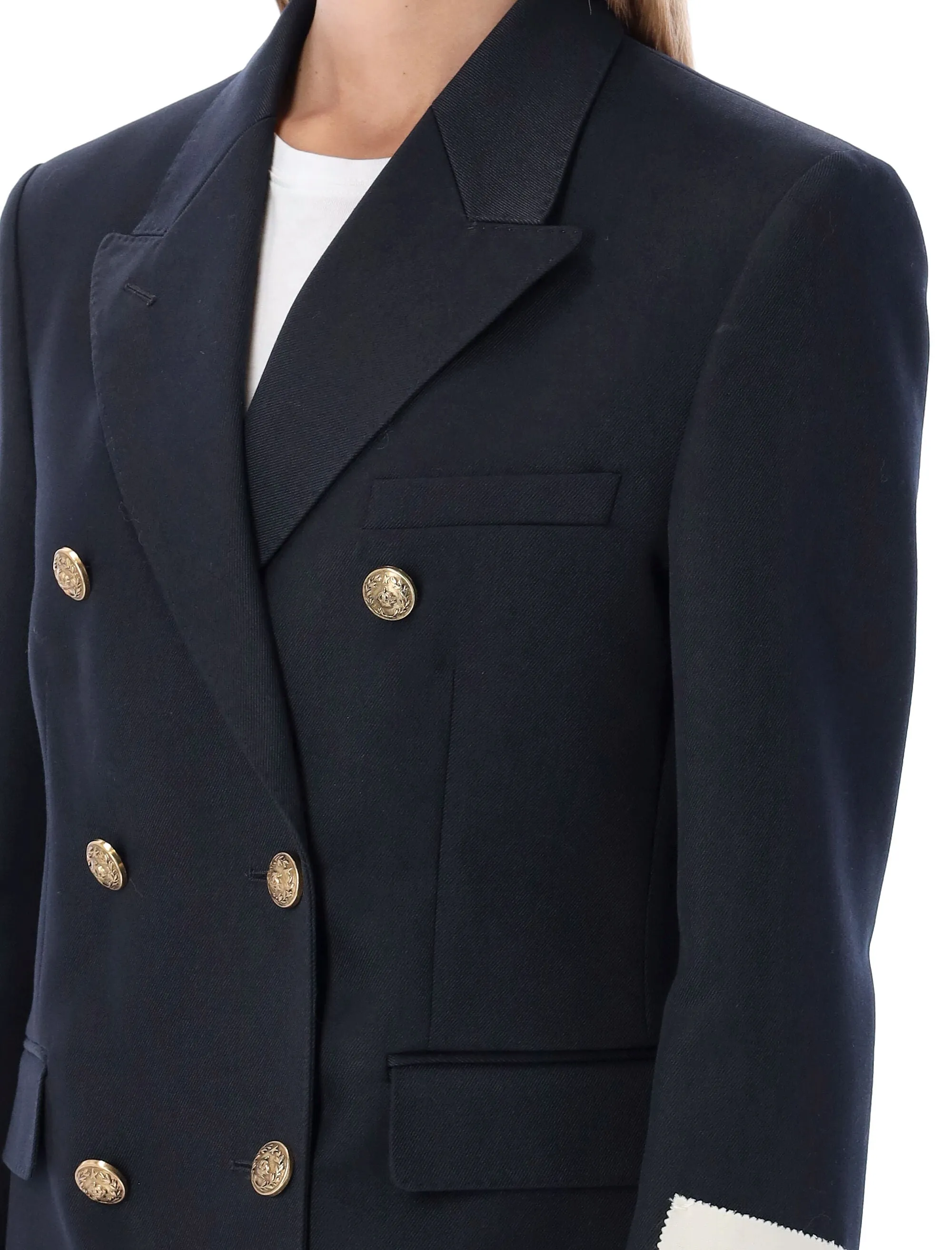 HERALDIC BUTTONS DOUBLE-BREASTED BLAZER