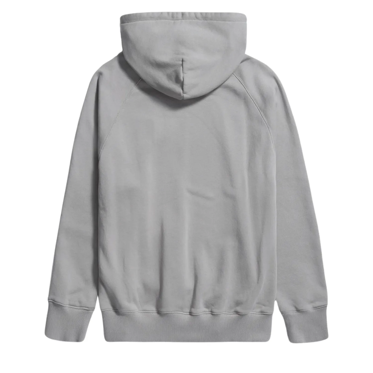 Marten Relaxed Organic Raglan N Patch Hoodie - Weather Grey