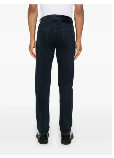 NAVY BLUE TAPERED JEANS