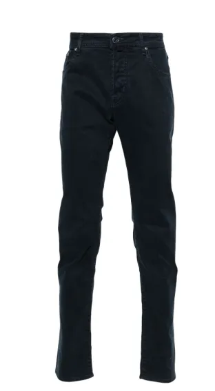 NAVY BLUE TAPERED JEANS