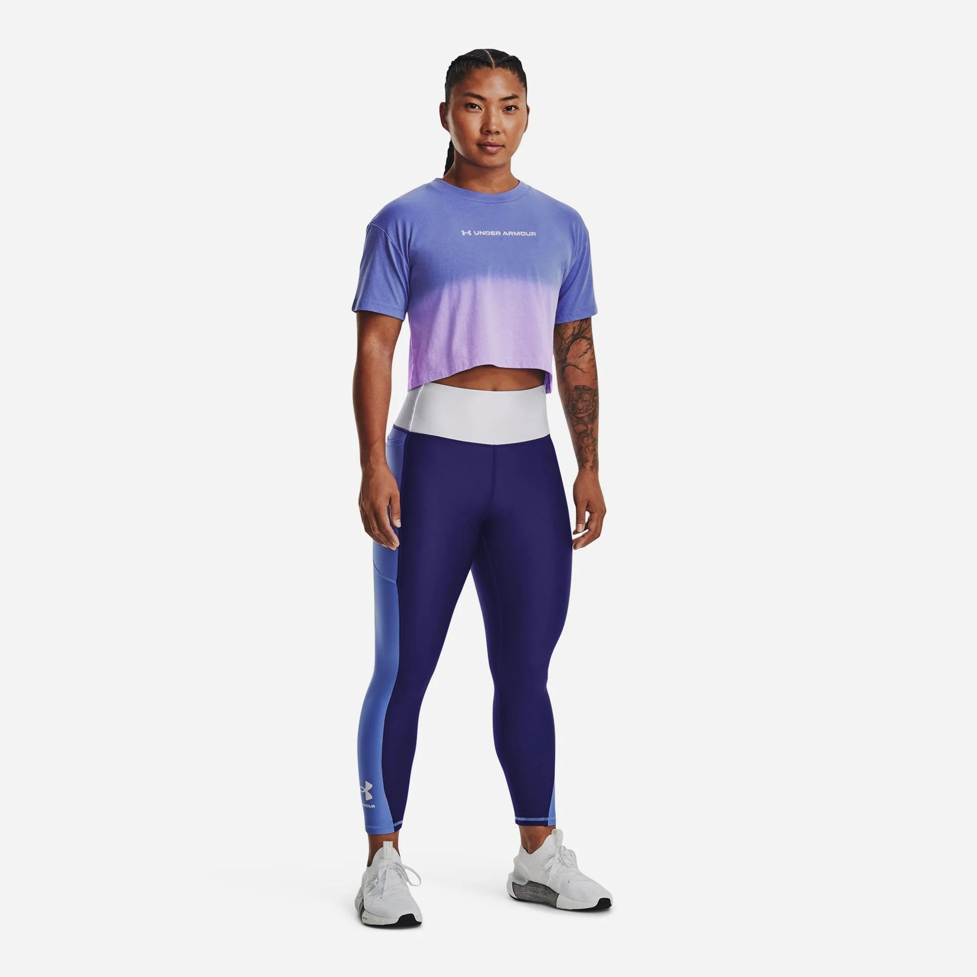 Áo Crop-Top Nữ Under Armour Engergy Graphics - Xanh Dương