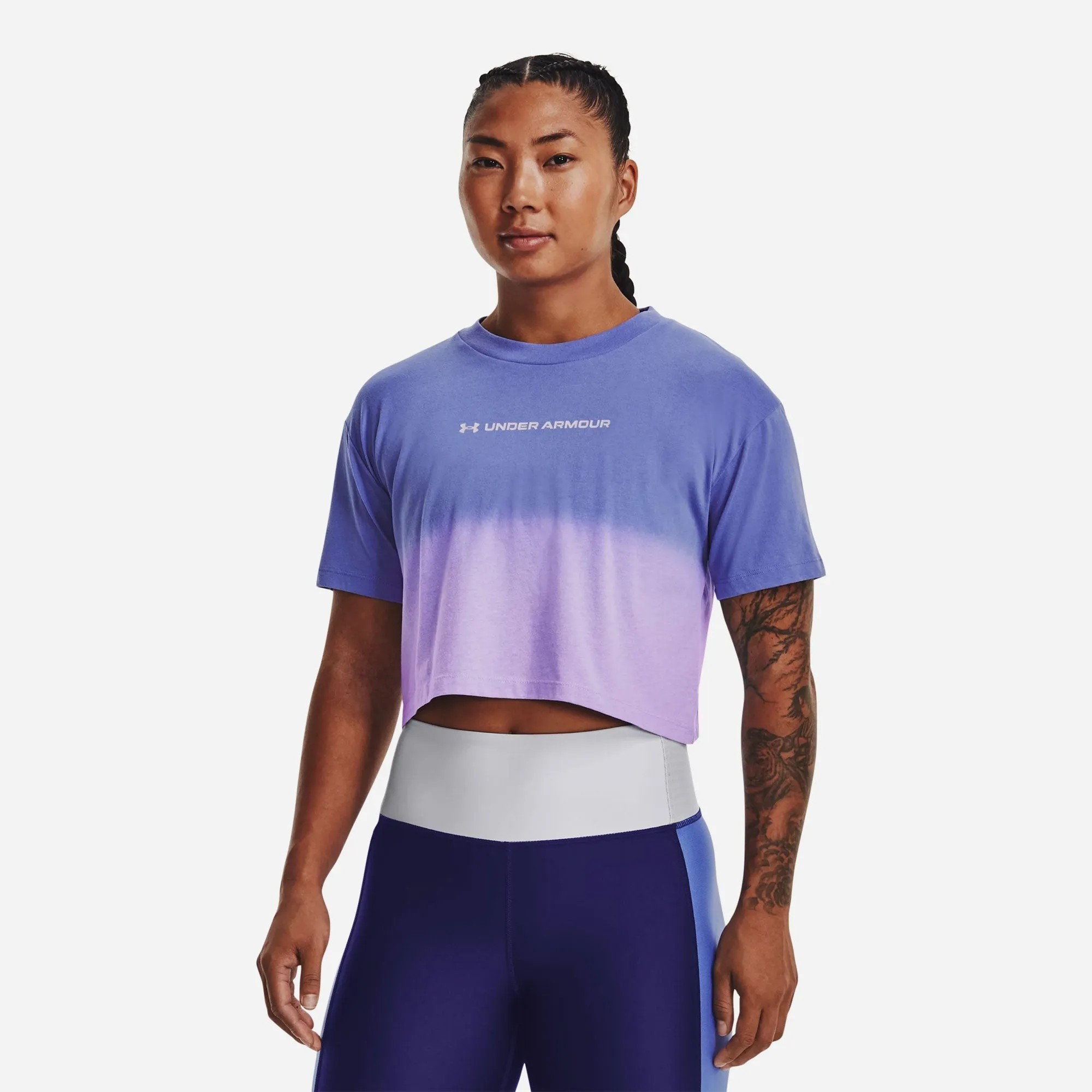 Áo Crop-Top Nữ Under Armour Engergy Graphics - Xanh Dương