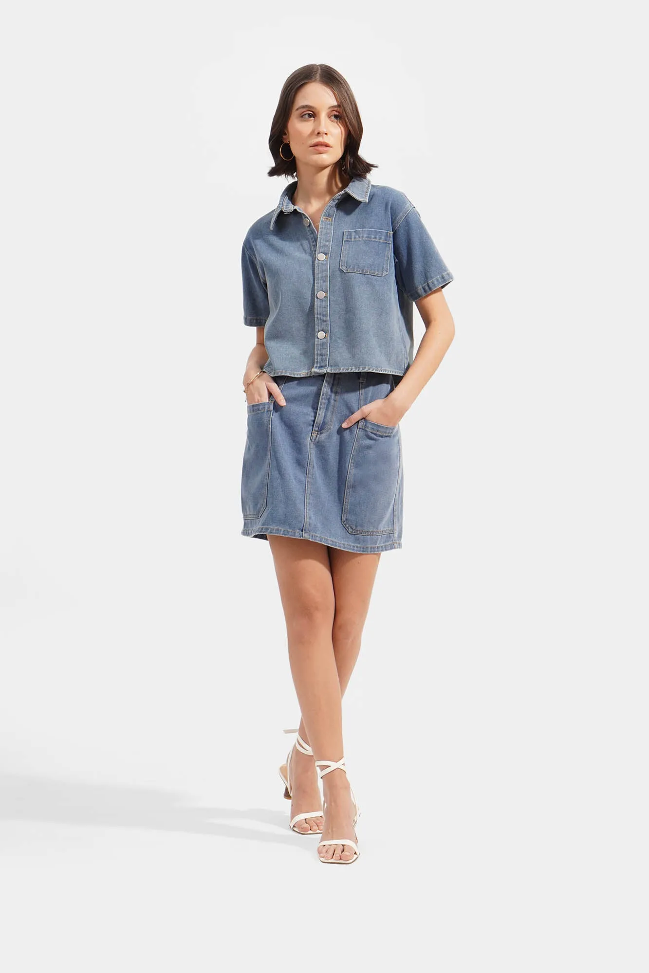 Pocket Denim Overshirt