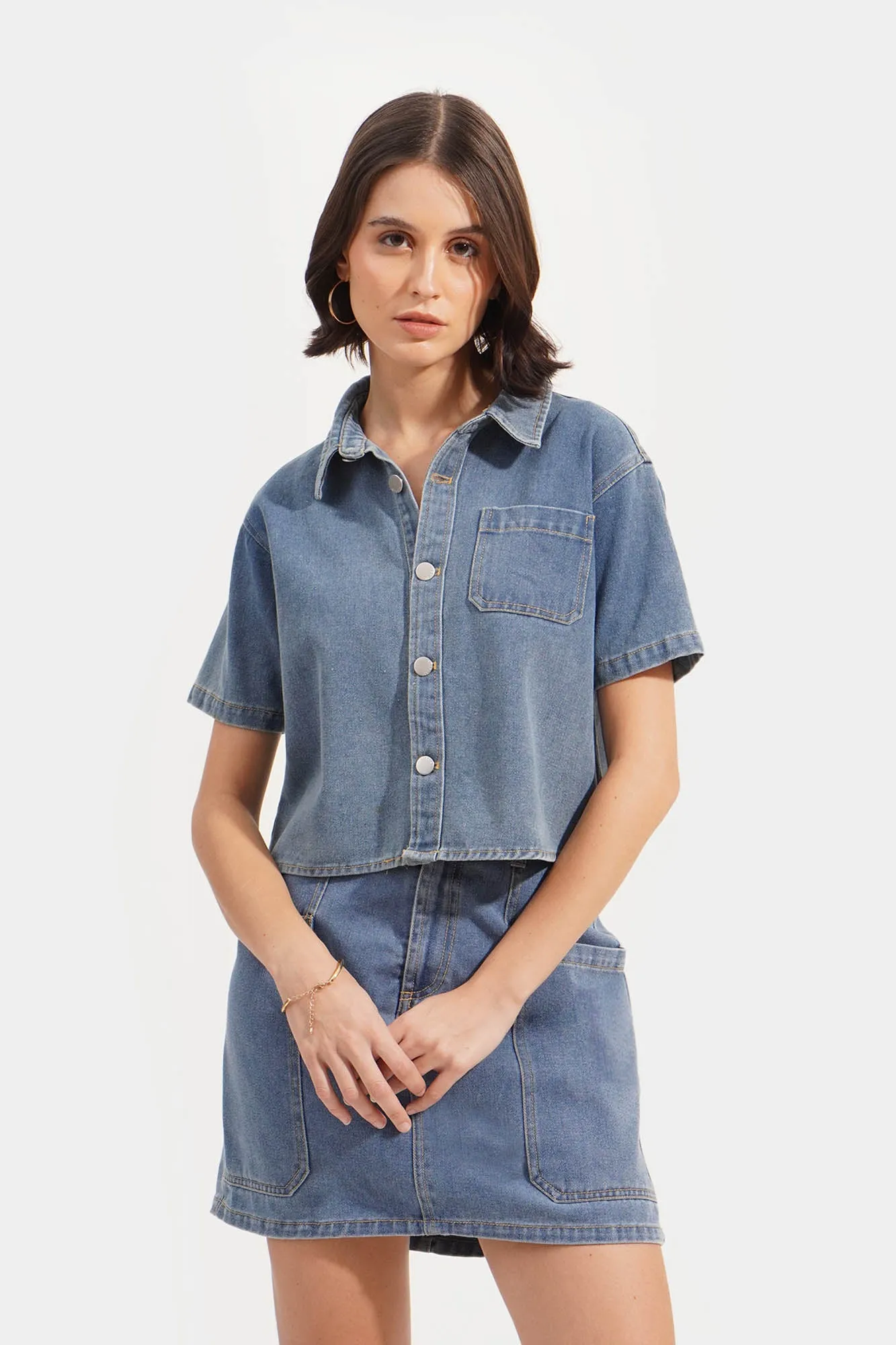 Pocket Denim Overshirt