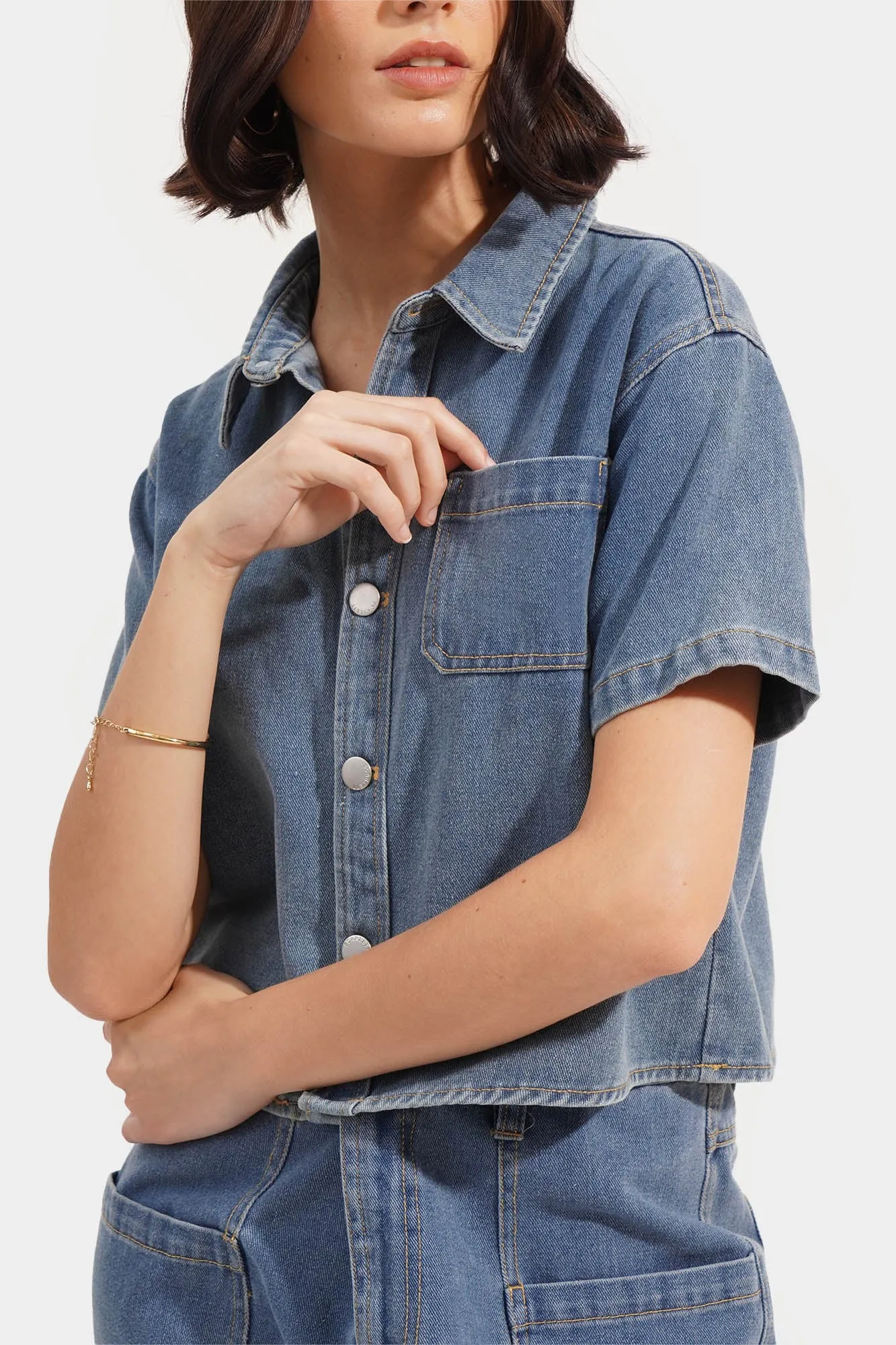 Pocket Denim Overshirt