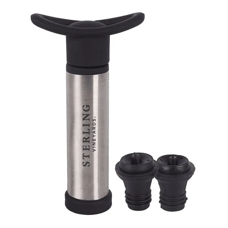 Stainless Steel Wine Pump with Two Stoppers