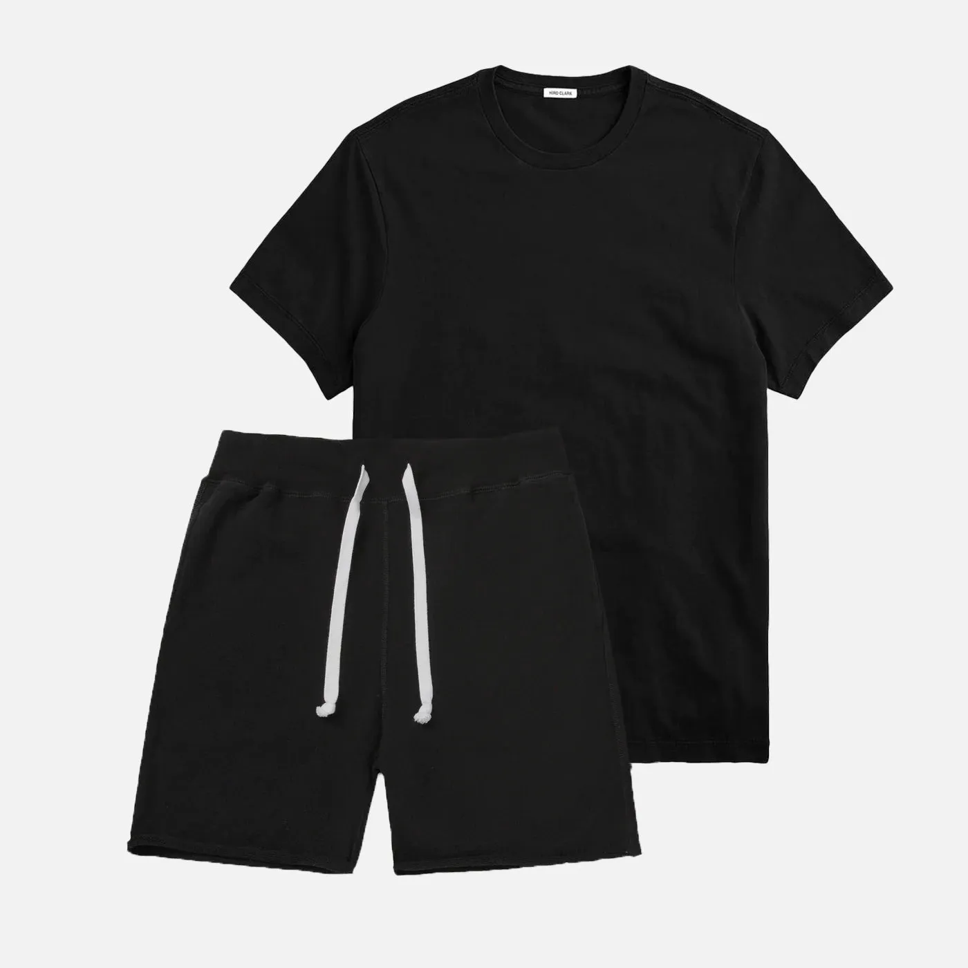 The Bundle // Combed T-shirt & Slim Short // Black