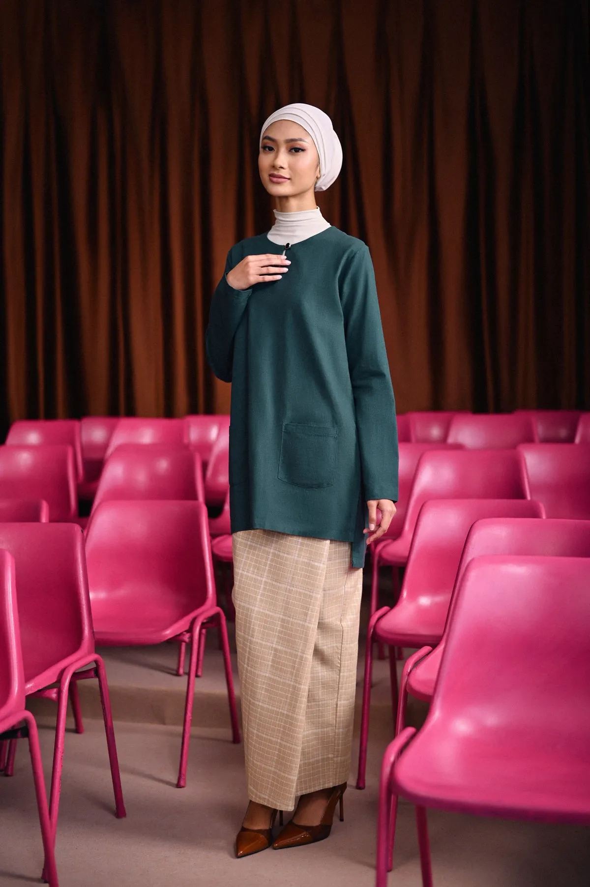 The Dulu Kita Women Kurti - Emerald Green