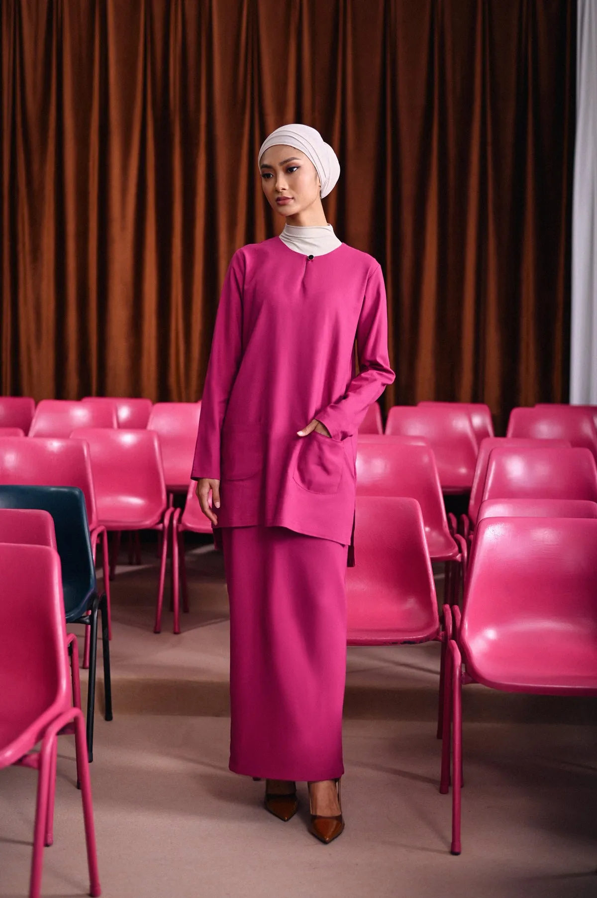 The Dulu Kita Women Kurti - Fuchsia