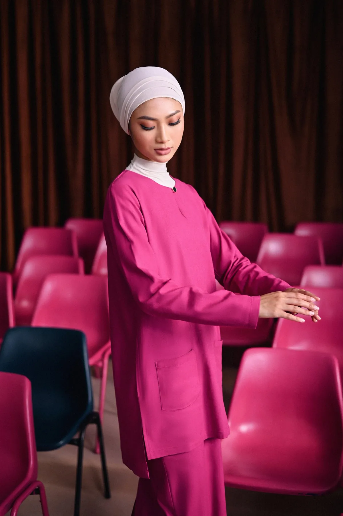 The Dulu Kita Women Kurti - Fuchsia