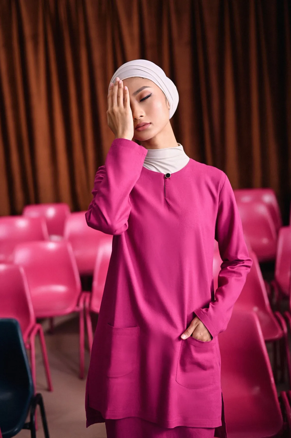 The Dulu Kita Women Kurti - Fuchsia