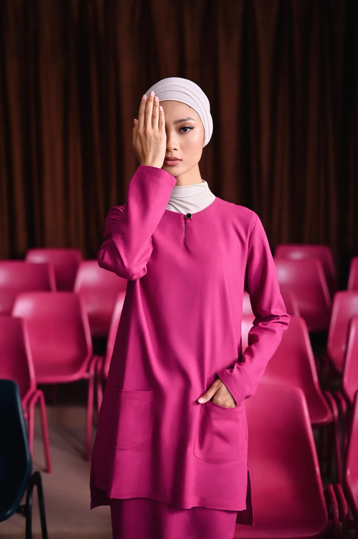 The Dulu Kita Women Kurti - Fuchsia