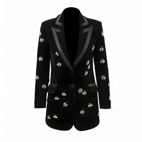 The Giovanna Velvet Long Tail Blazer