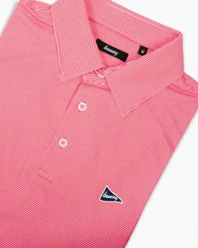 The Red & Pink Stripe Polo